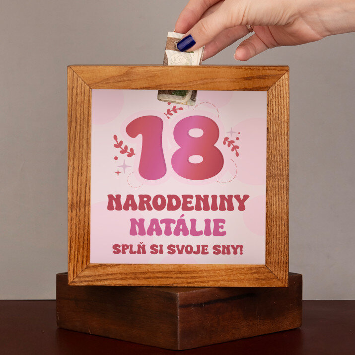 18. Narodeniny - Drevené prasiatko