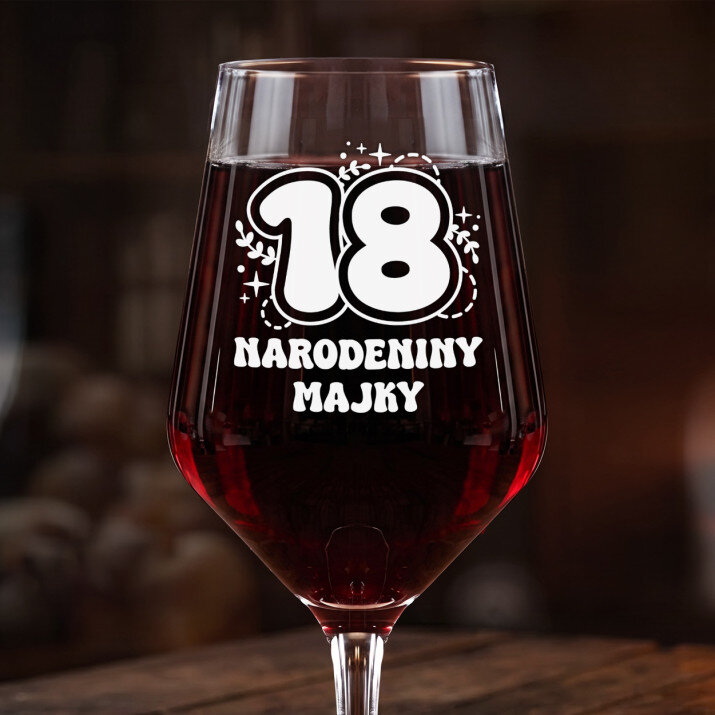 18. narodeniny - Veľký pohár na víno