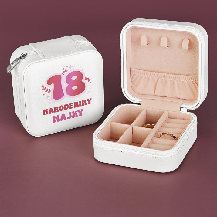 18. narodeniny - Cestovná krabička na šperky 18. narodeniny - Cestovná krabička na šperky