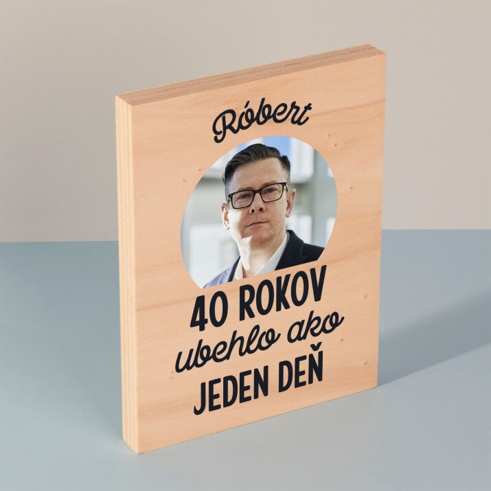 40 rokov ubehlo - Tlač na drevo