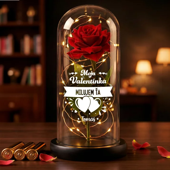 moja valentínka - Večná ruža v skle