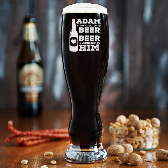 Addicted - Gravírované pohare na pivo