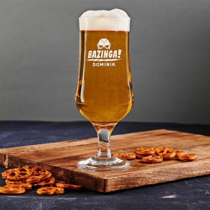Bazinga! - Pohár na pivo na stopke