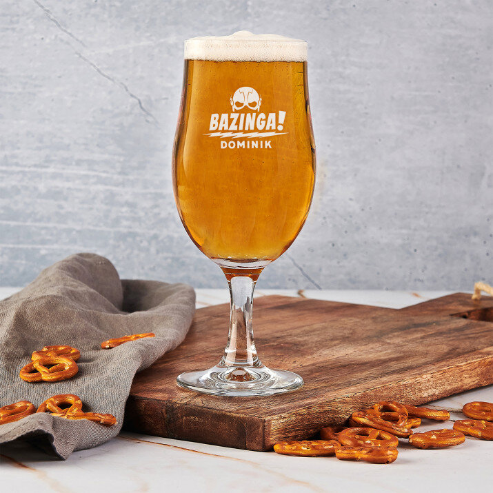Bazinga! - Pohár na pivo na stopke Bazinga! - Pohár na pivo na stopke