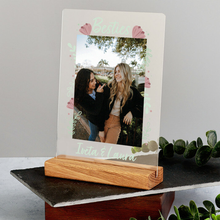 Besties - Tlač na akrylové sklo so stojanom