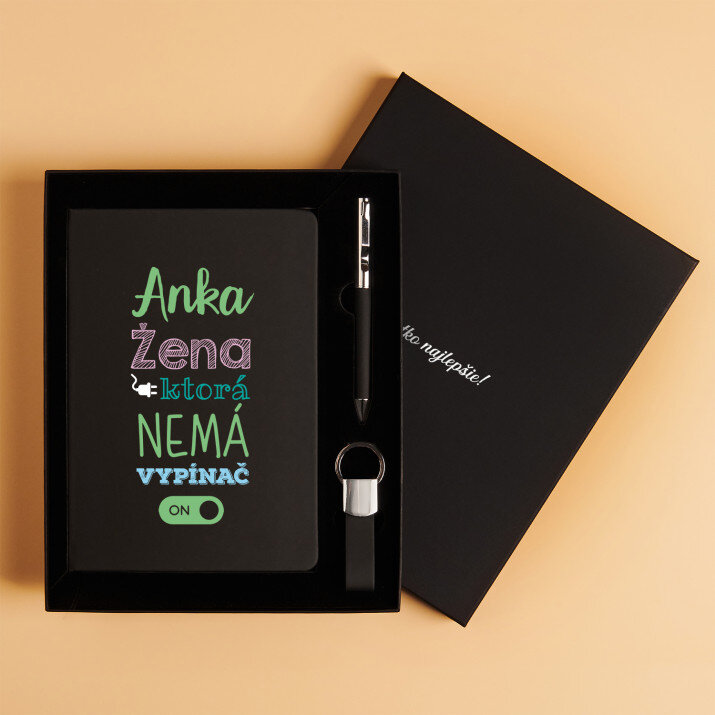 Bez vypínača - Súprava so zápisníkom