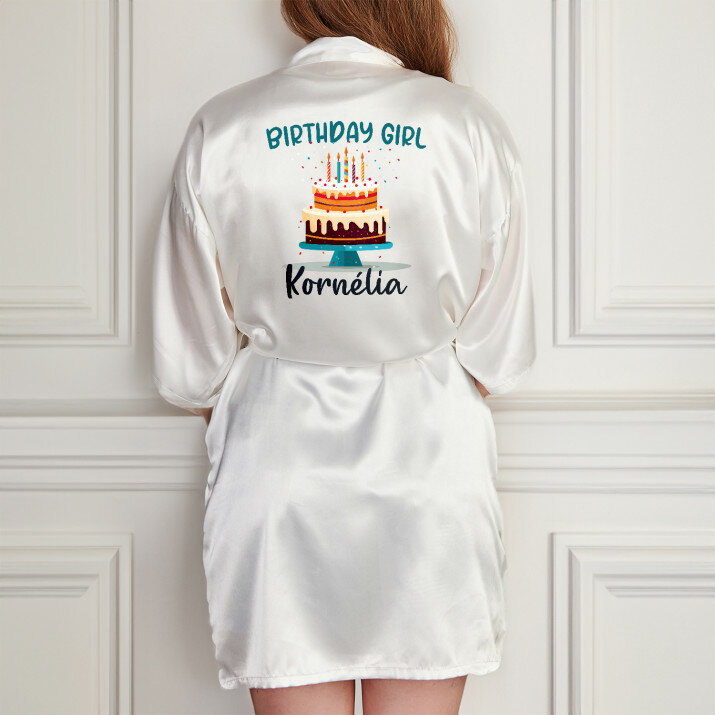 Birthday girl - Saténový župan