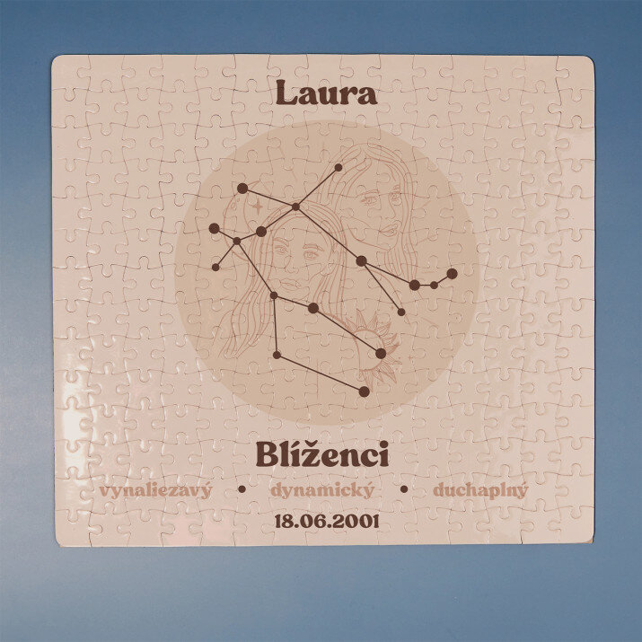 Blíženci znamenie - Magnetické puzzle