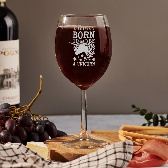 Born to be a unicorn - Gravírovaný pohár