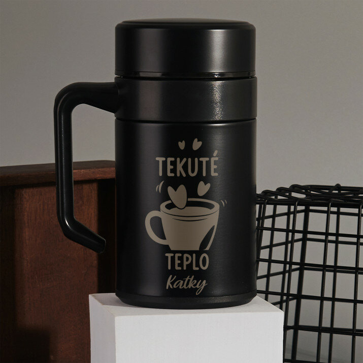 Tekuté teplo - Termohrnček  s rukoväťou 400 ml