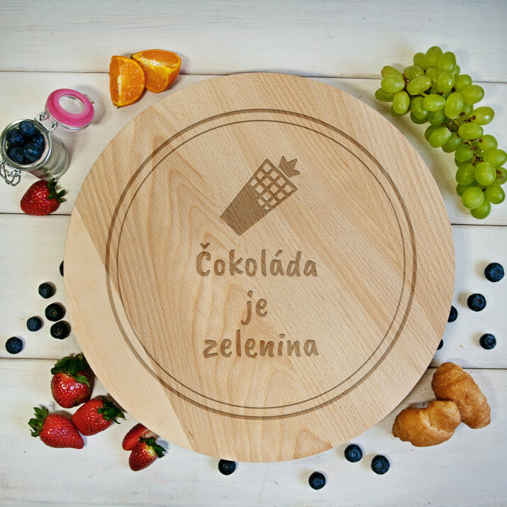 Čokoláda je zelenin - Rotačná doska