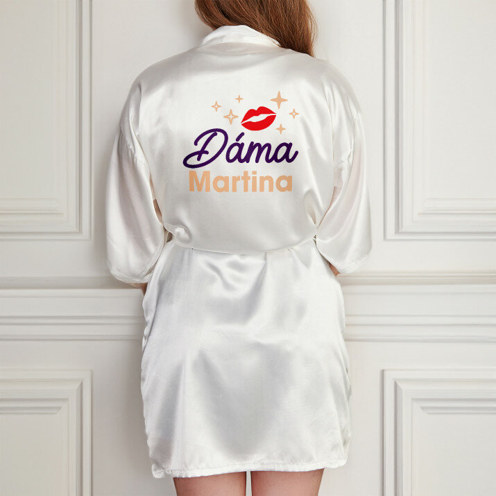 Dáma - Saténový župan