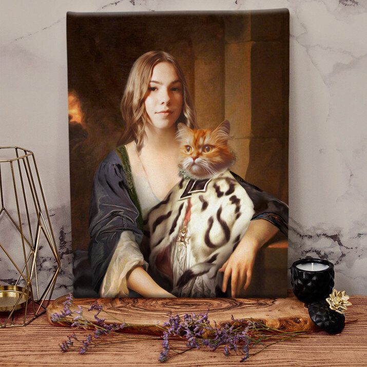 Dáma s maznáčikom - Kráľovský portrét