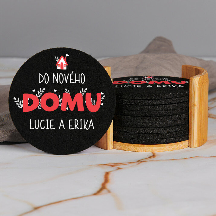 Do nového domu - Sada plstených podložiek