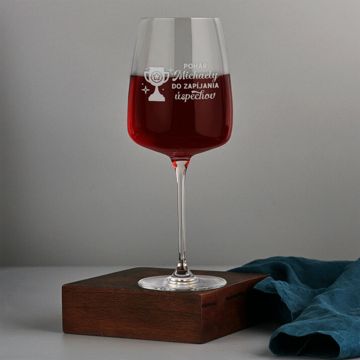 Do zapíjania úspechov - Veľký pohár na víno 600 ml