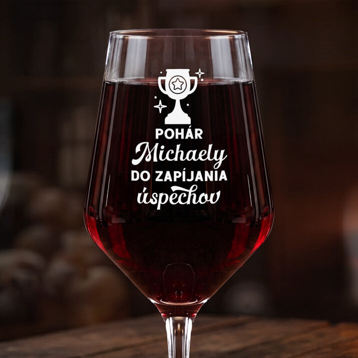 Do zapíjania úspechov - Veľký pohár na víno