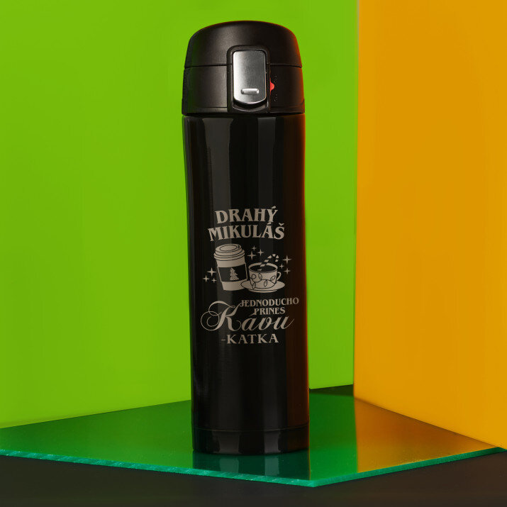 Drahý Mikuláš prines kávu - Termohrnek 440ml