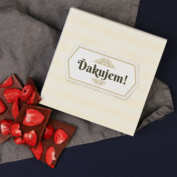 Ďakujem - Čokoláda s jahodami