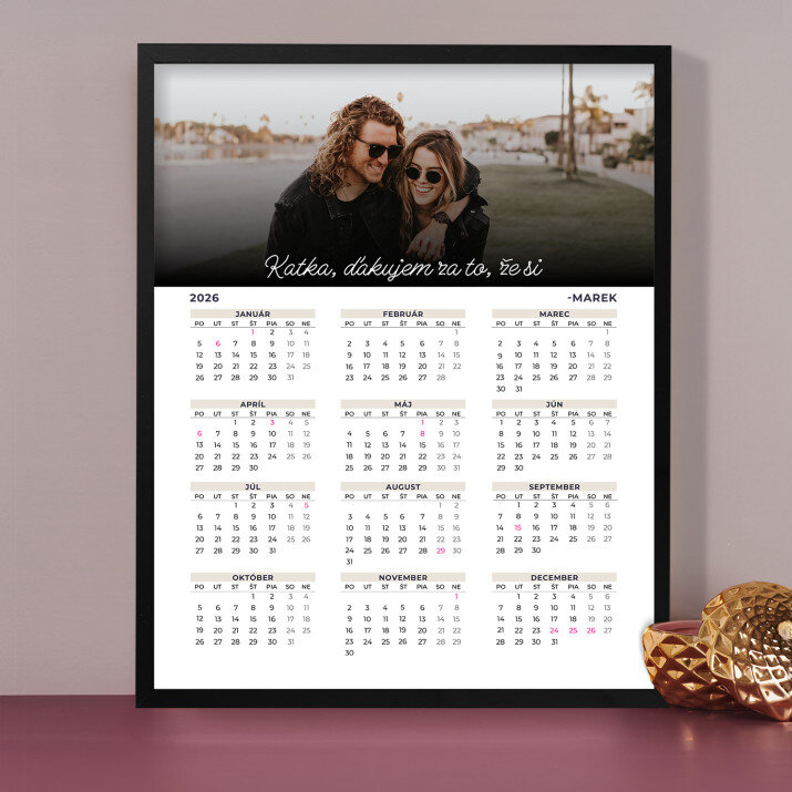 Ďakujem že si - Kalendár v ráme Ďakujem že si - Kalendár v ráme