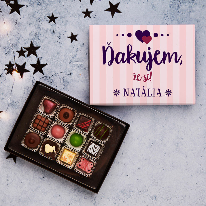 Ďakujem, že si - Pralinky z belgickej čokolády