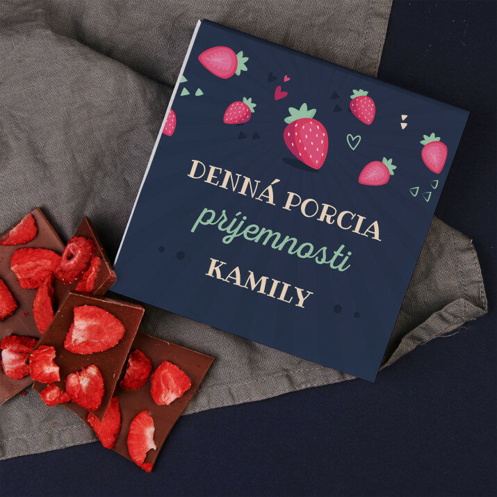 Denná dávka príjemnosti - Čokoláda s jahodami