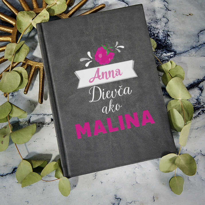 Dievča ako malina - Notes A5 s potiskem