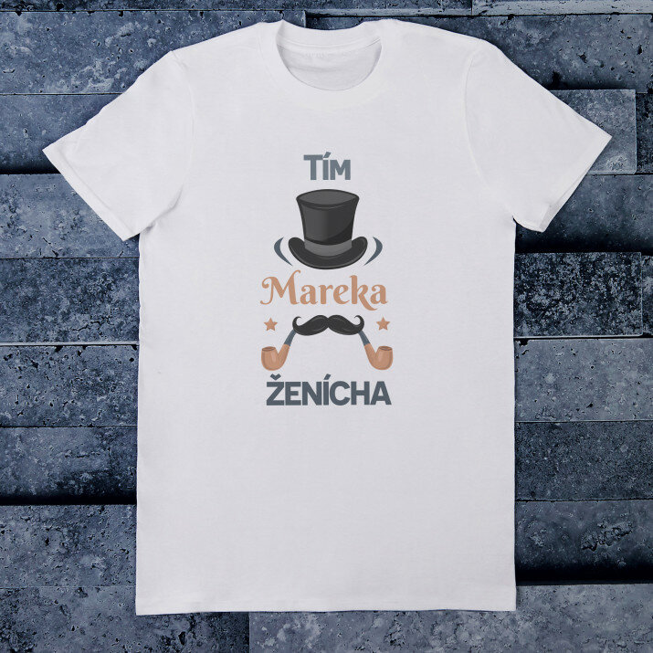 Ženíchov tím - Pánske tričko s potlačou