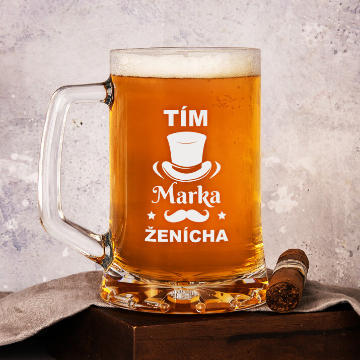 Tím ženícha - Krígeľ s gravírovaním