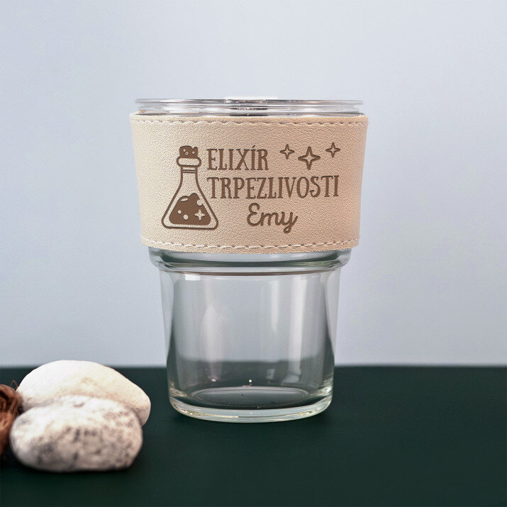 Elixír trpezlivosti - Sklenený hrnček