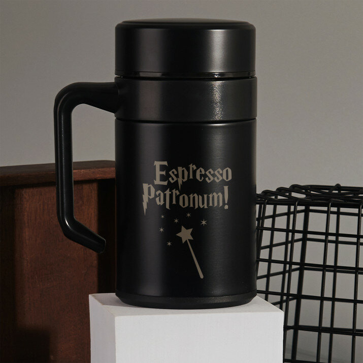 Espresso patronum - Termohrnček  s rukoväťou 400 ml