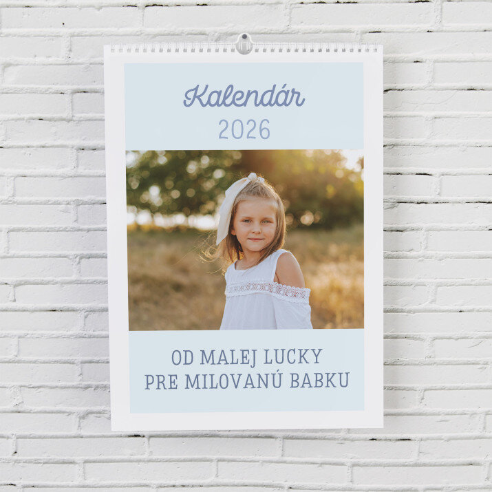 Pastelový fotokalendár - Nástenný kalendár
