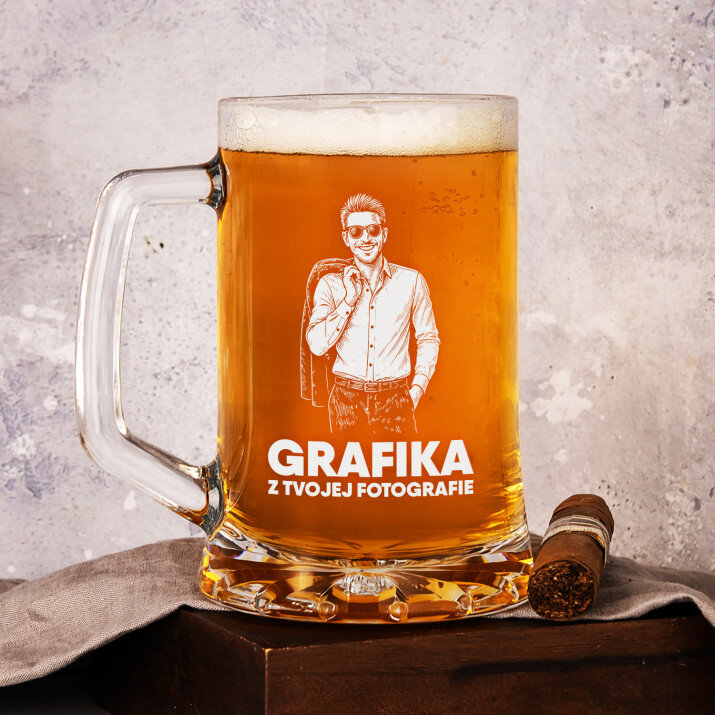 Grafika z Tvojej fotografie - Krígeľ s gravírovaním