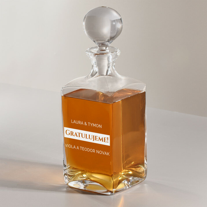 Gratulujeme - Karafa na whisky
