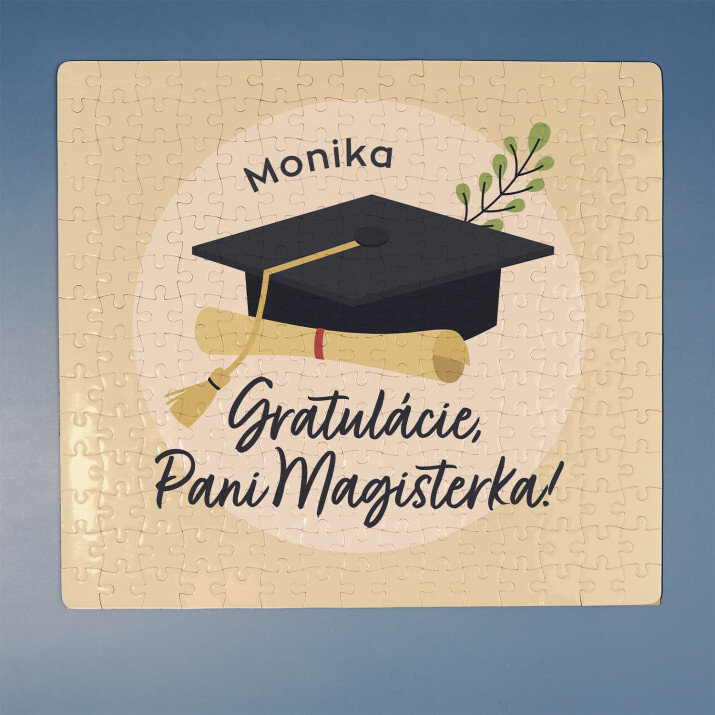 Gratulácie pani magisterka - Magnetické puzzle