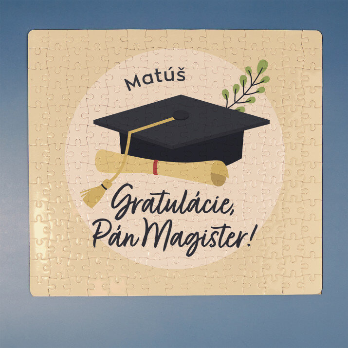 Gratulácie pán magister - Magnetické puzzle
