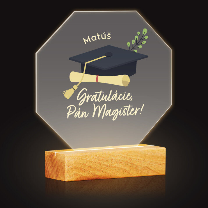 Gratulácie pán magister - Osemuholník