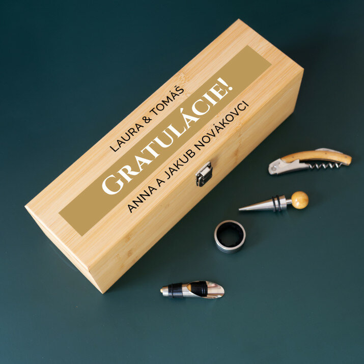 gratulácie - Box na víno