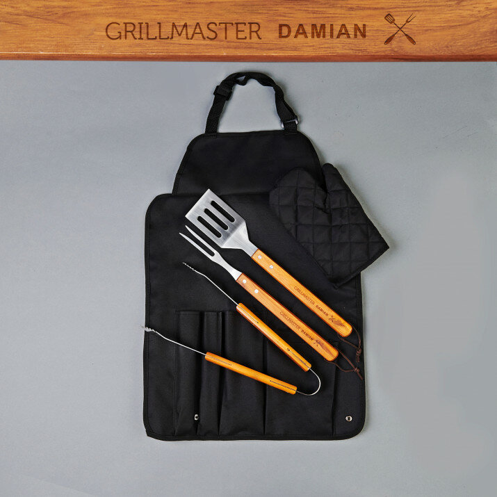 Grillmaster - Súprava na grilovanie so zásterou