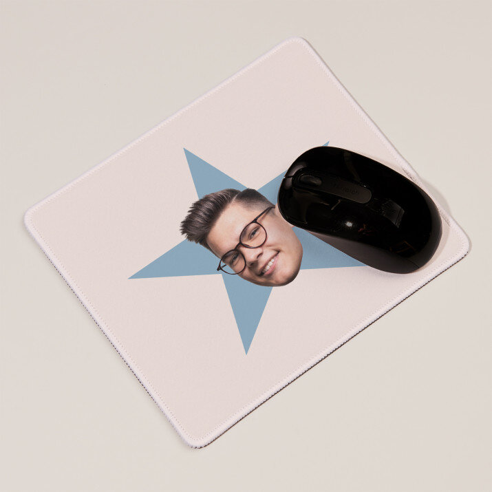 Hviezda s fotografiou the office - Podložka pod myš