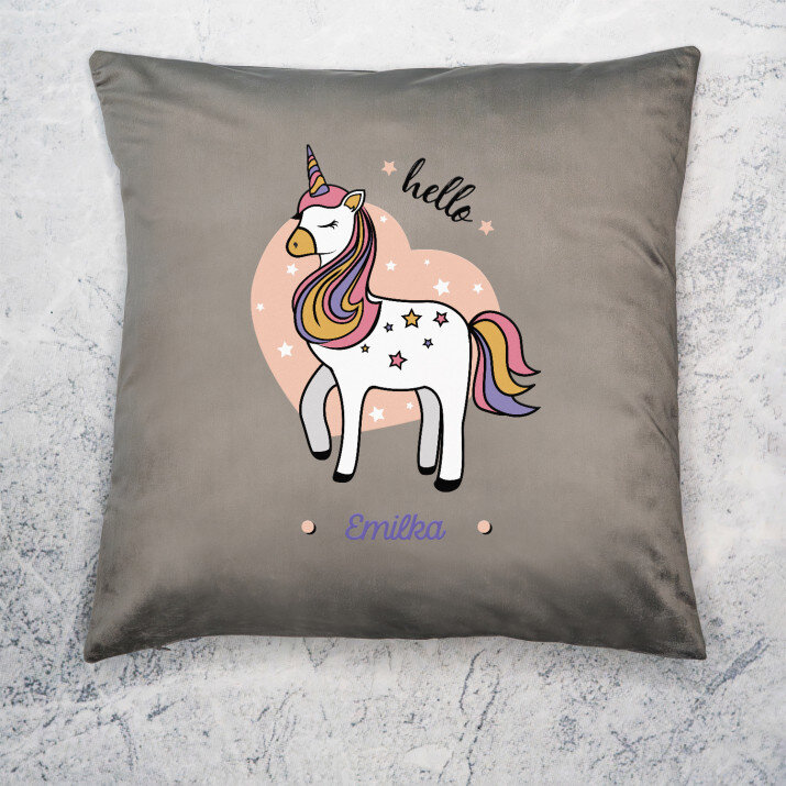 Hello unicorn - Dekoračný vankúš