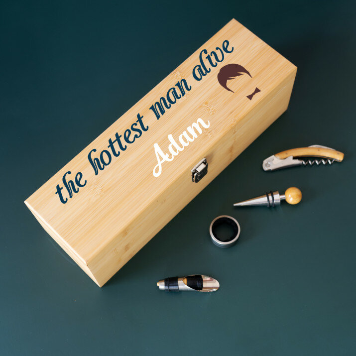 Hottest man - Box na víno