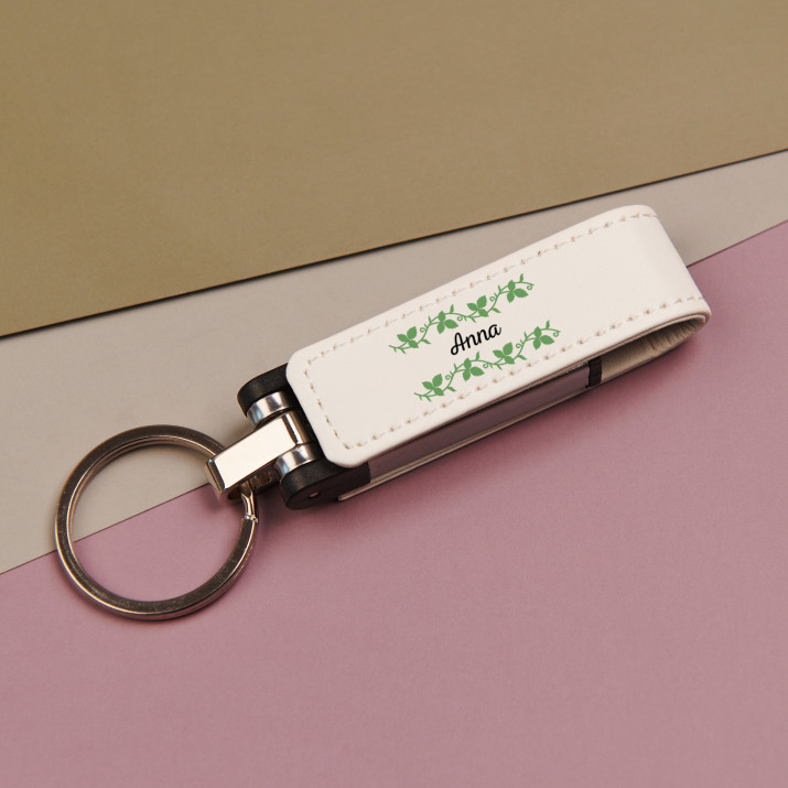 Meno kvety - USB kľúč v koži