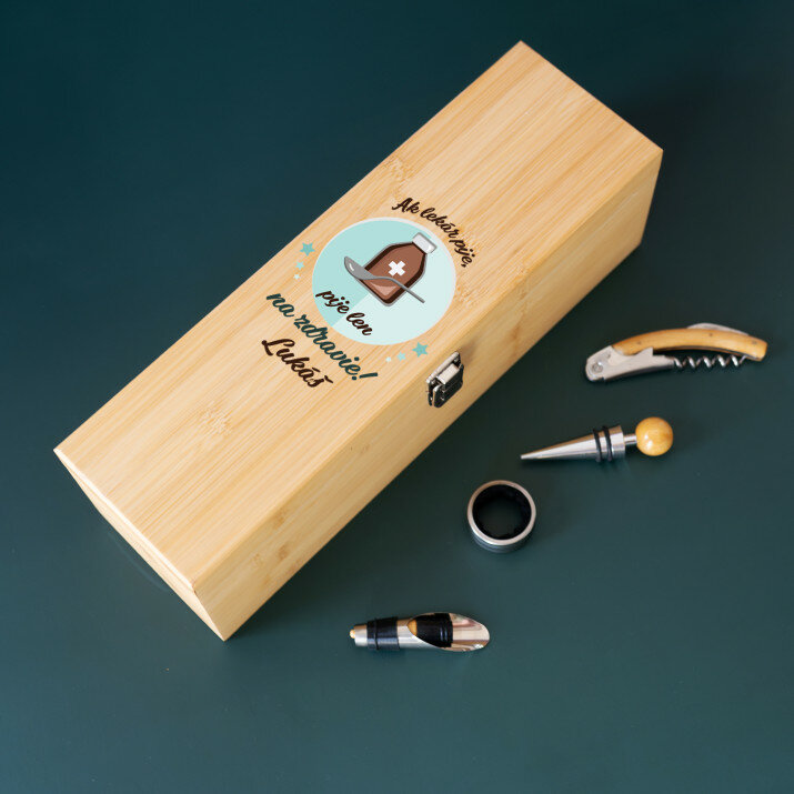 keď lekár pije - Box na víno