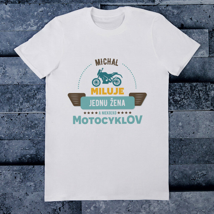 Miluje jednu ženu - Pánske tričko s potlačou