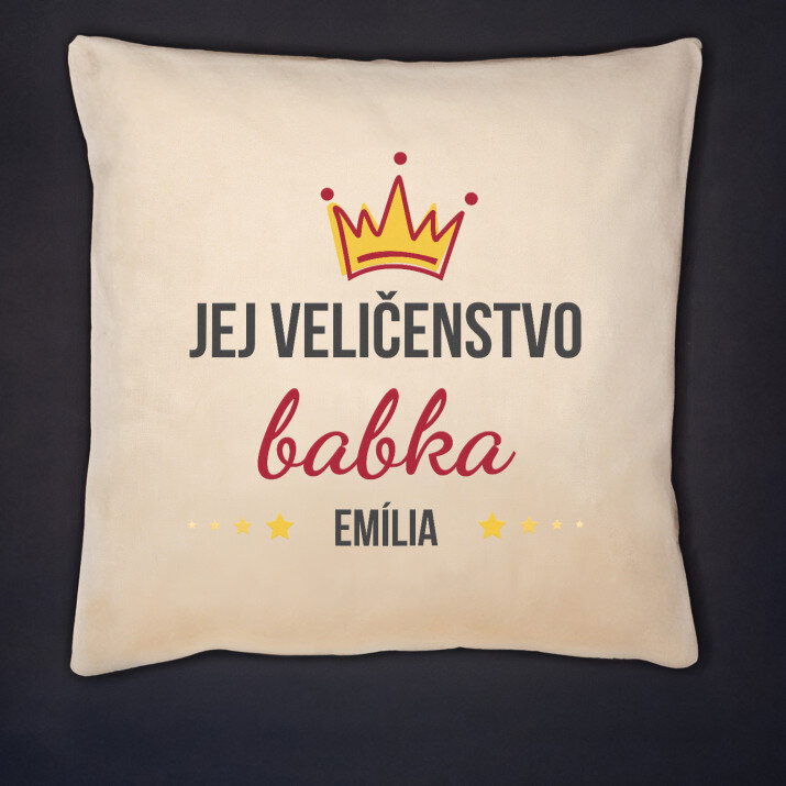 Jej veličenstvo babka - Dekoračný vankúš