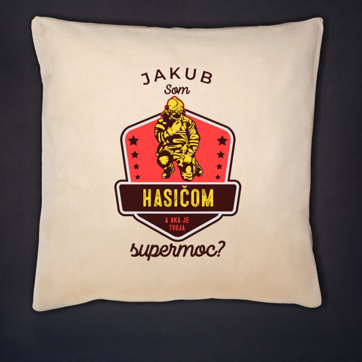 Som hasičom - Dekoračný vankúš