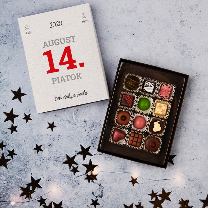 List z kalendára - Pralinky z belgickej čokolády