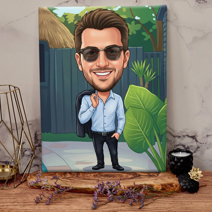 Karikatúra - Obraz na plátne