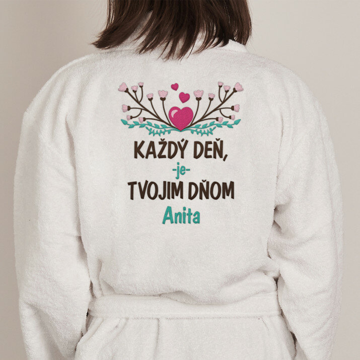 Každý deň - Dámsky biely župan