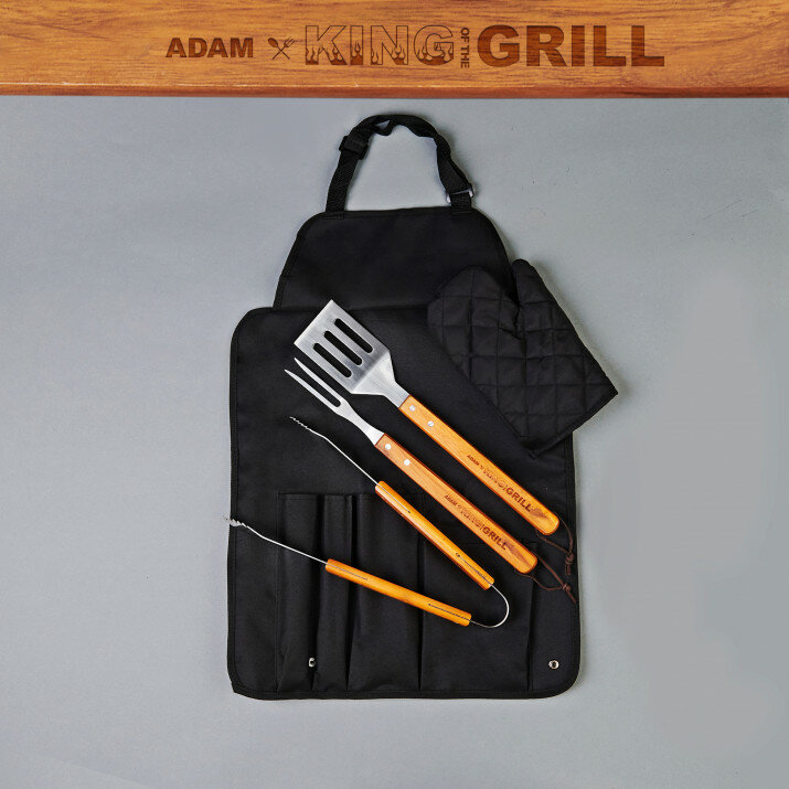King of the grill - Súprava na grilovanie so zásterou